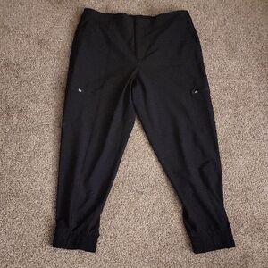 T By Talbots Black Casual Cargo Joggers Size Medium Petite